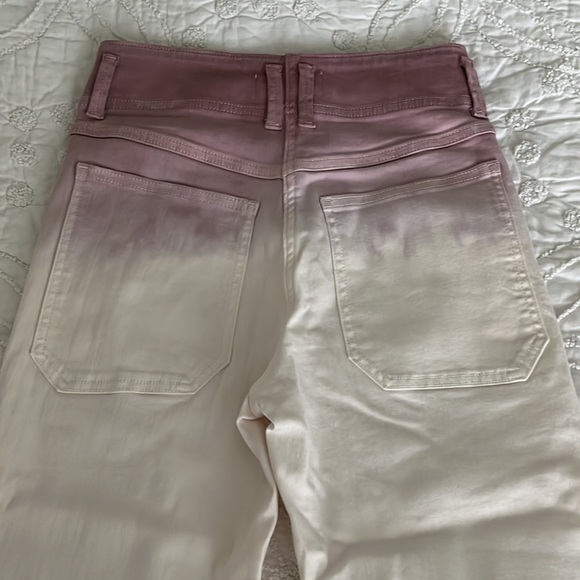 Anthropologie Ultra High Rise Dip Dyed Slim Jean Brand New Size 26 - Picture 9 of 10